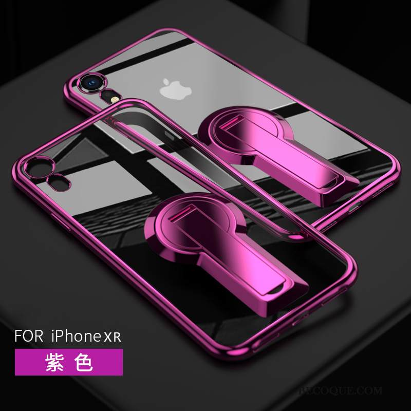 Kuori iPhone Xr Tuki Kulta Pinkki, Kotelo iPhone Xr Laukut Uusi Murtumaton