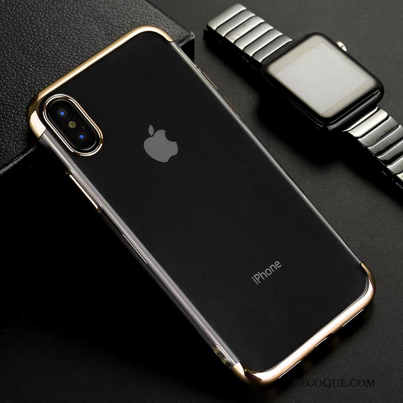 Kuori iPhone Xs Max Suojaus Puhelimen Kuoret Läpinäkyvä, Kotelo iPhone Xs Max Sininen Pinnoitus
