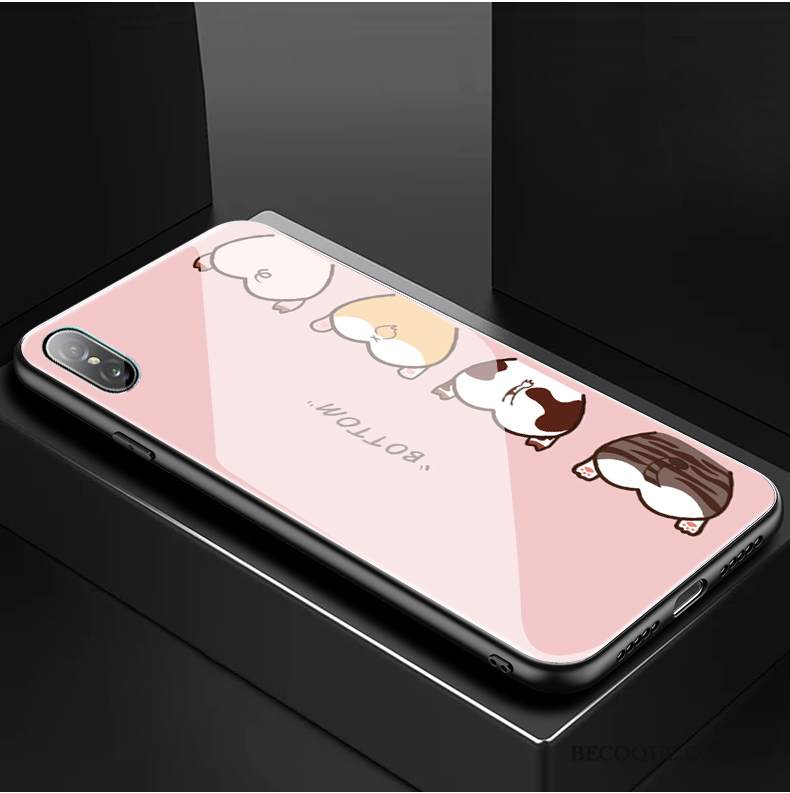 Kuori iPhone Xs Sarjakuva Puhelimen Kuoret Ripustettavat Koristeet, Kotelo iPhone Xs Suojaus Violetti Lasi