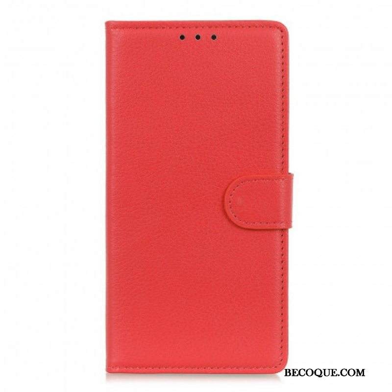 Nahkakotelo Xiaomi Redmi Note 10 Pro Ensiluokkainen Litsi-nahkaefekti