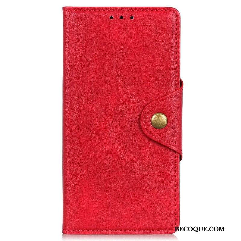 Nahkakotelo Xiaomi Redmi Note 12 4G Magneettinen Keinonahkainen Painike