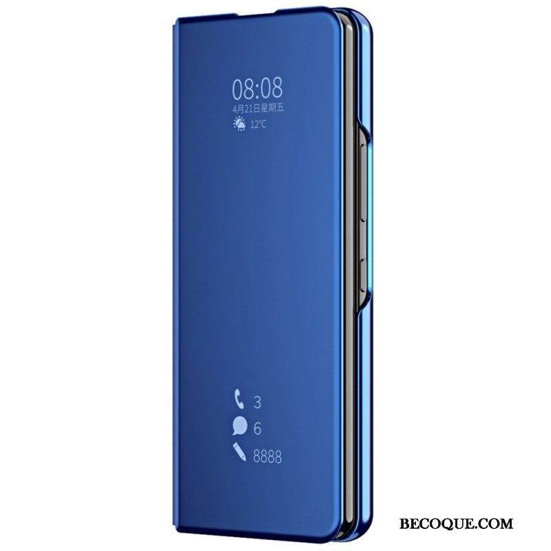 Puhelinkuoret Samsung Galaxy Z Fold 4 Kotelot Flip Peili Ja Läpinäkyvyys