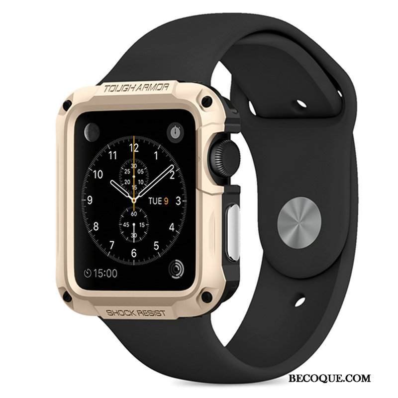 Kuori Apple Watch Series 3 Suojaus Urheilu Kulta, Kotelo Apple Watch Series 3 Pinkki Ulko-