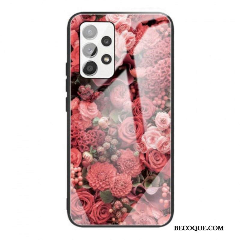 Case Samsung Galaxy A53 5G Rose Flowers Karkaistu Lasi