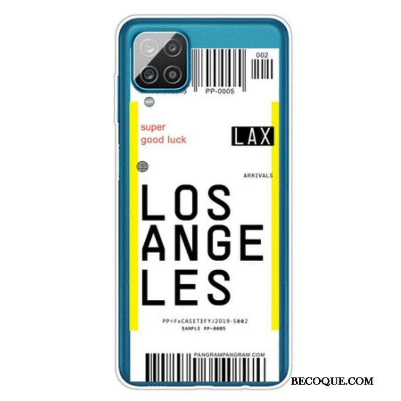 Case Samsung Galaxy M12 / A12 Lentolippu Los Angelesiin