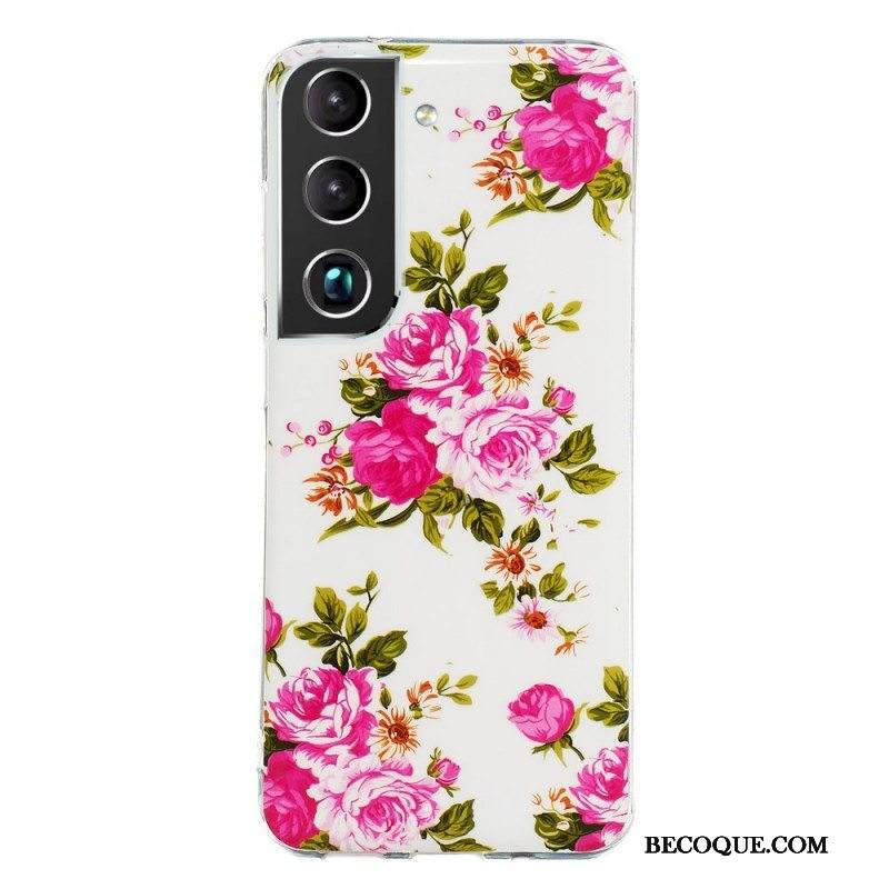 Case Samsung Galaxy S22 5G Fluoresoivat Liberty Flowers