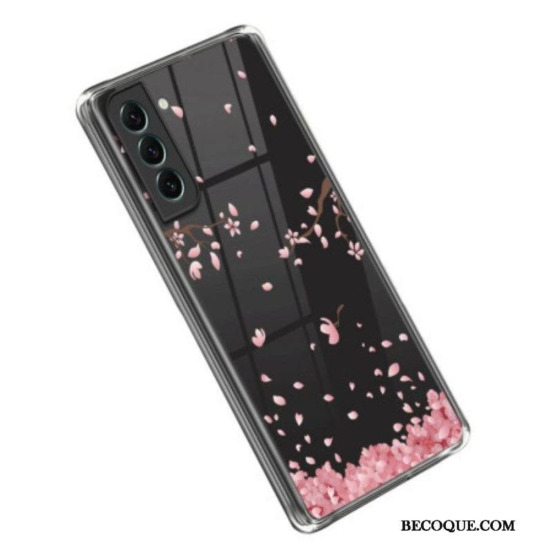 Case Samsung Galaxy S23 5G Saumattomat Vaaleanpunaiset Kukat