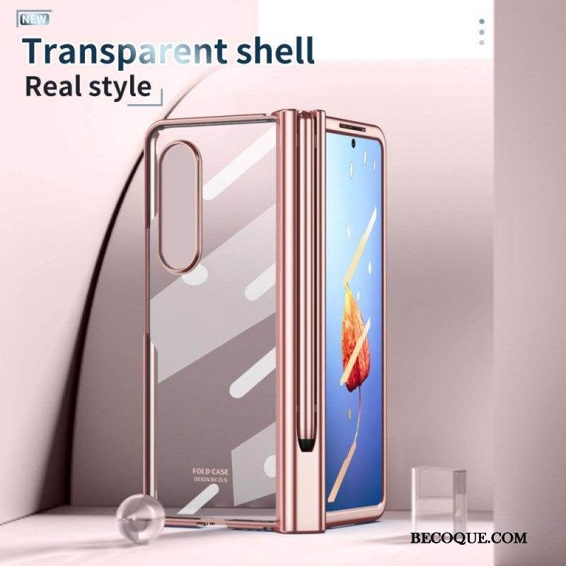 Case Samsung Galaxy Z Fold 4 Himmeä Kuori Kynällä