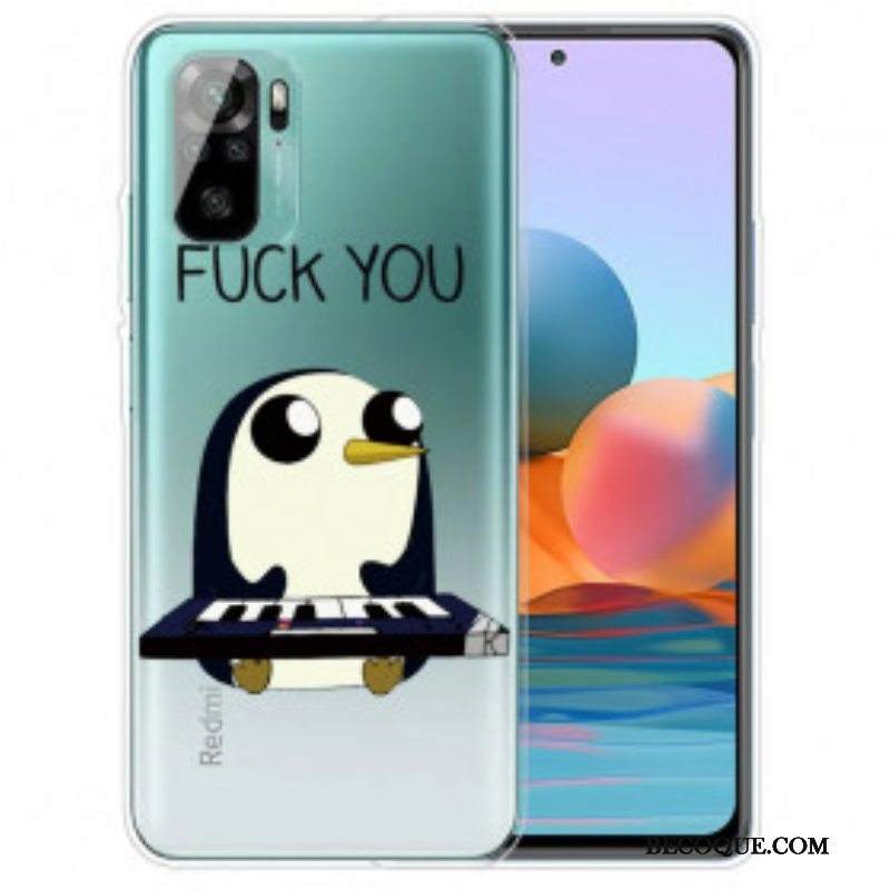 Case Xiaomi Redmi Note 10 / 10S Pingviini Vittu Sinua