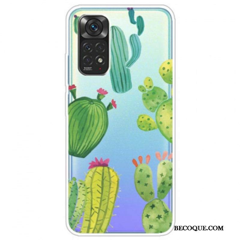 Case Xiaomi Redmi Note 11 Pro / 11 Pro 5G Akvarelli Kaktukset
