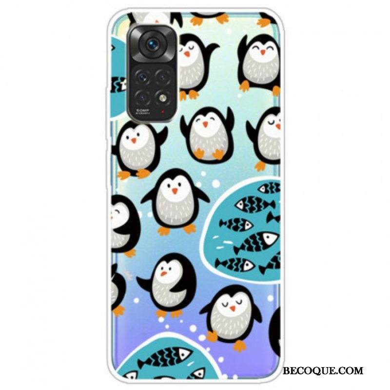 Case Xiaomi Redmi Note 11 Pro / 11 Pro 5G Pingviinit Ja Kalat