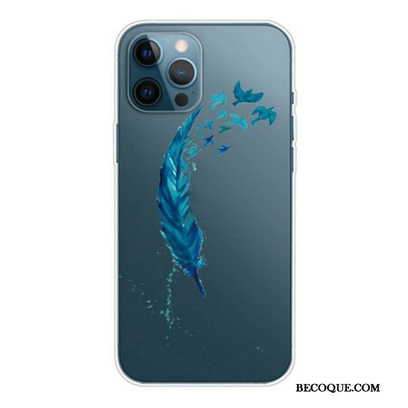 Case iPhone 13 Pro Kaunis Sininen Sulka