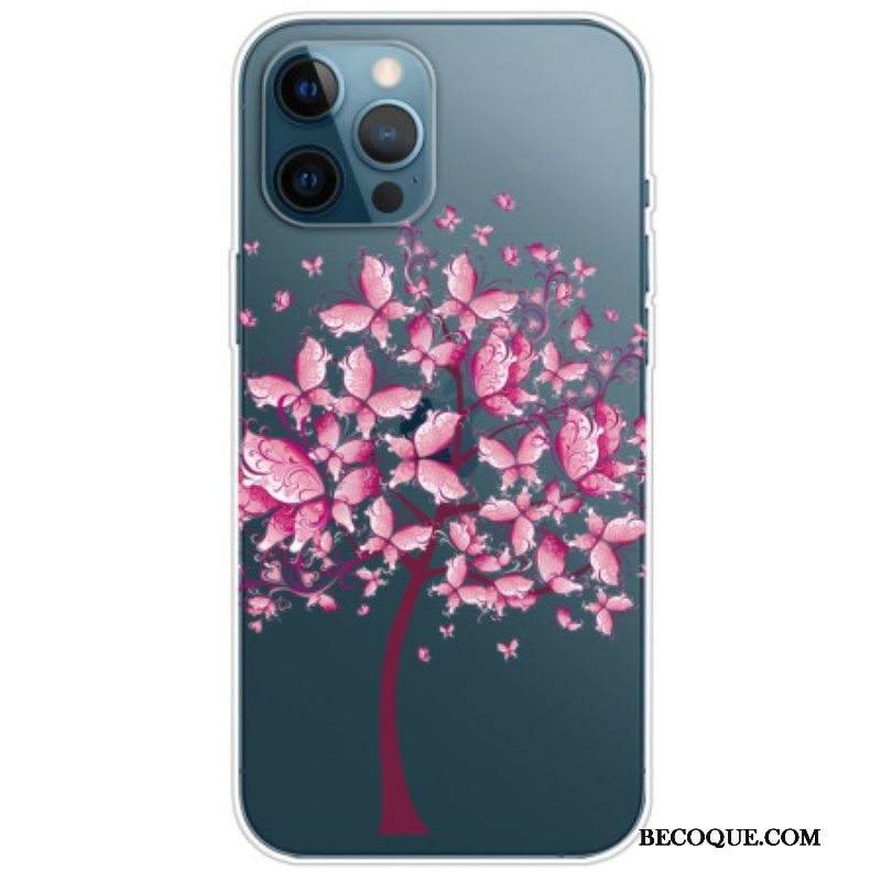 Case iPhone 14 Pro Vaaleanpunainen Puu