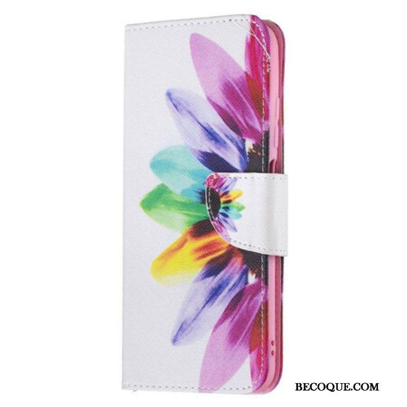 Flip Case Xiaomi Redmi Note 10 5G Akvarelli Kukka