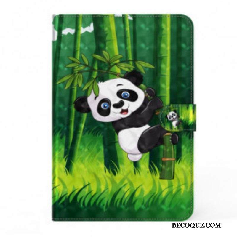 Kotelot Samsung Galaxy Tab S8 / Tab S7 Keinonahkainen Panda