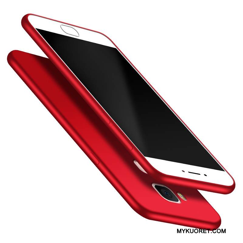 Kuori Huawei G7 Plus Silikoni Punainen Puhelimen Kuoret, Kotelo Huawei G7 Plus Suojaus Trendi Yksinkertainen