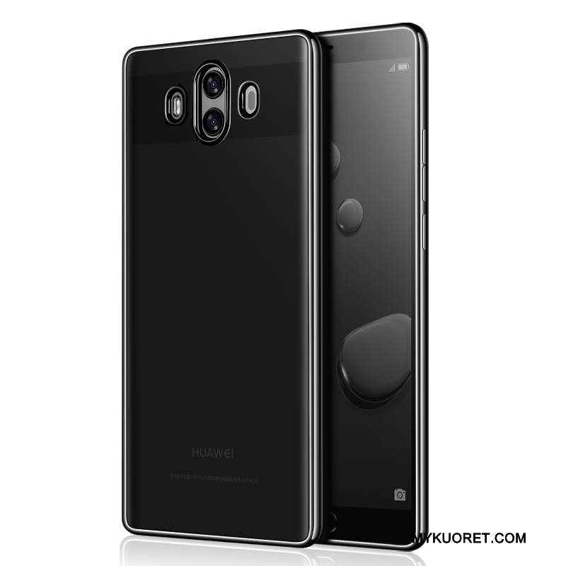 Kuori Huawei Mate 10 Lite Silikoni Murtumaton Musta, Kotelo Huawei Mate 10 Lite Pehmeä Neste Puhelimen Kuoret Läpinäkyvä