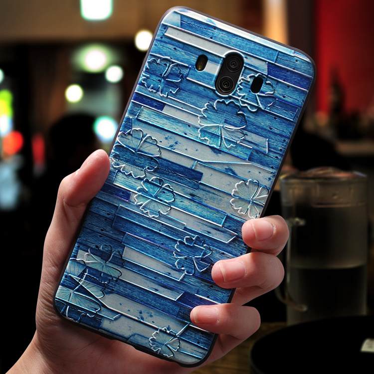 Kuori Huawei Mate 10 Luova Persoonallisuus Trendi, Kotelo Huawei Mate 10 Pehmeä Neste Sininen Murtumaton