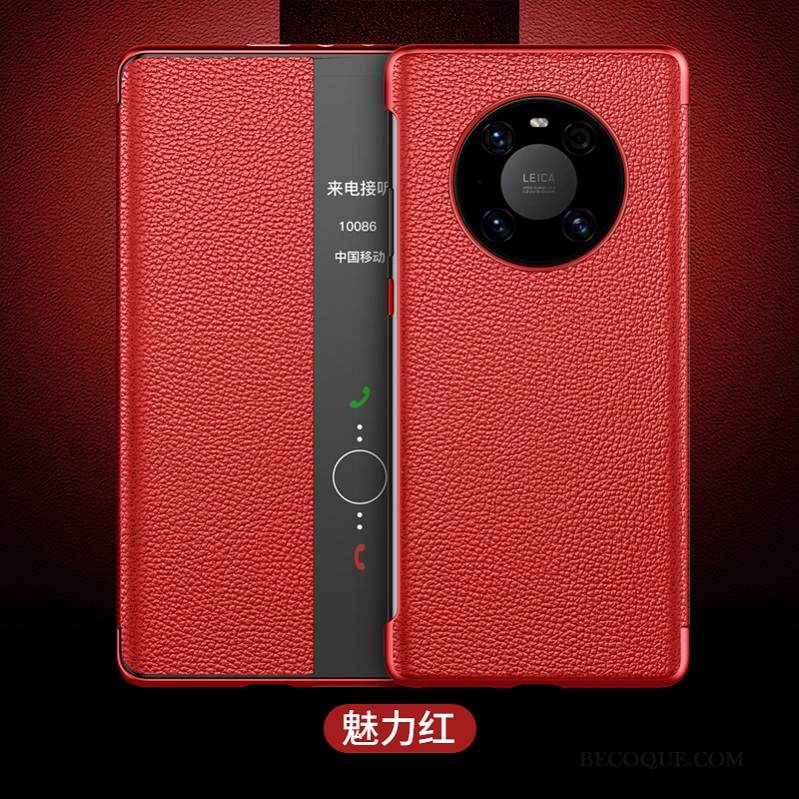 Kuori Huawei Mate 40 Kuoret Murtumaton Punainen, Kotelo Huawei Mate 40 Suojaus Windows Puhelimen Kuoret