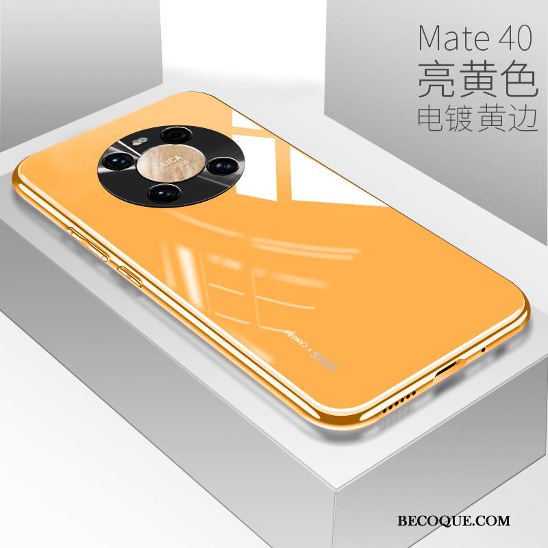 Kuori Huawei Mate 40 Laukut Puhelimen Kuoret Rakastunut, Kotelo Huawei Mate 40 Keltainen Lasi
