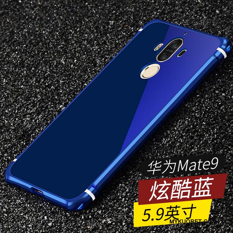 Kuori Huawei Mate 9 Laukut Murtumaton Sininen, Kotelo Huawei Mate 9 Metalli Kova Puhelimen Kuoret