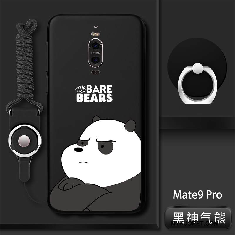 Kuori Huawei Mate 9 Pro Silikoni Musta Murtumaton, Kotelo Huawei Mate 9 Pro Laukut Trendi Puhelimen Kuoret