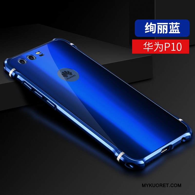 Kuori Huawei P10 Laukut Murtumaton Sininen, Kotelo Huawei P10 Metalli Kova Ultra