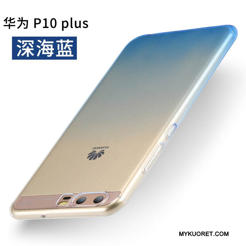 Kuori Huawei P10 Plus Silikoni Sininen Puhelimen Kuoret, Kotelo Huawei P10 Plus Luova Trendi Murtumaton