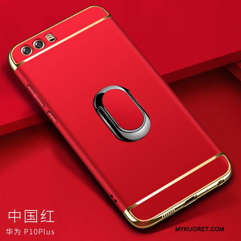 Kuori Huawei P10 Plus Tuki Punainen Kova, Kotelo Huawei P10 Plus Suojaus Murtumaton Puhelimen Kuoret