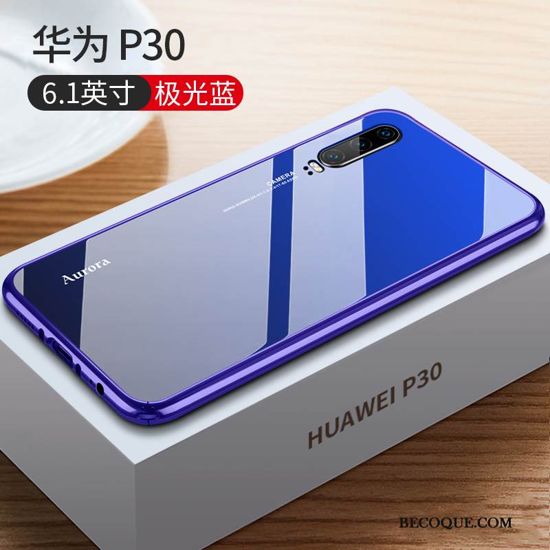 Kuori Huawei P30 Laukut Kehys Puhelimen Kuoret, Kotelo Huawei P30 Luova Uusi Sininen