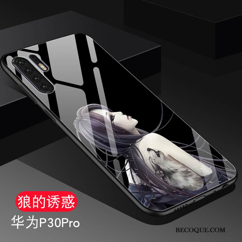 Kuori Huawei P30 Pro Laukut Murtumaton Peili, Kotelo Huawei P30 Pro Silikoni Tide-brändi Puhelimen Kuoret