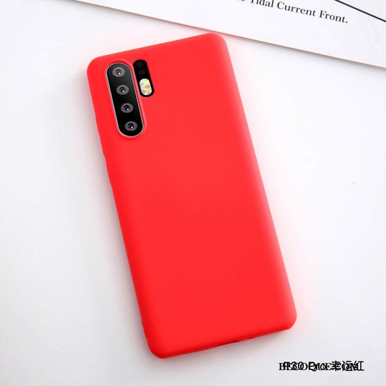 Kuori Huawei P30 Pro Silikoni Punainen Puhelimen Kuoret, Kotelo Huawei P30 Pro Suojaus Murtumaton Ultra