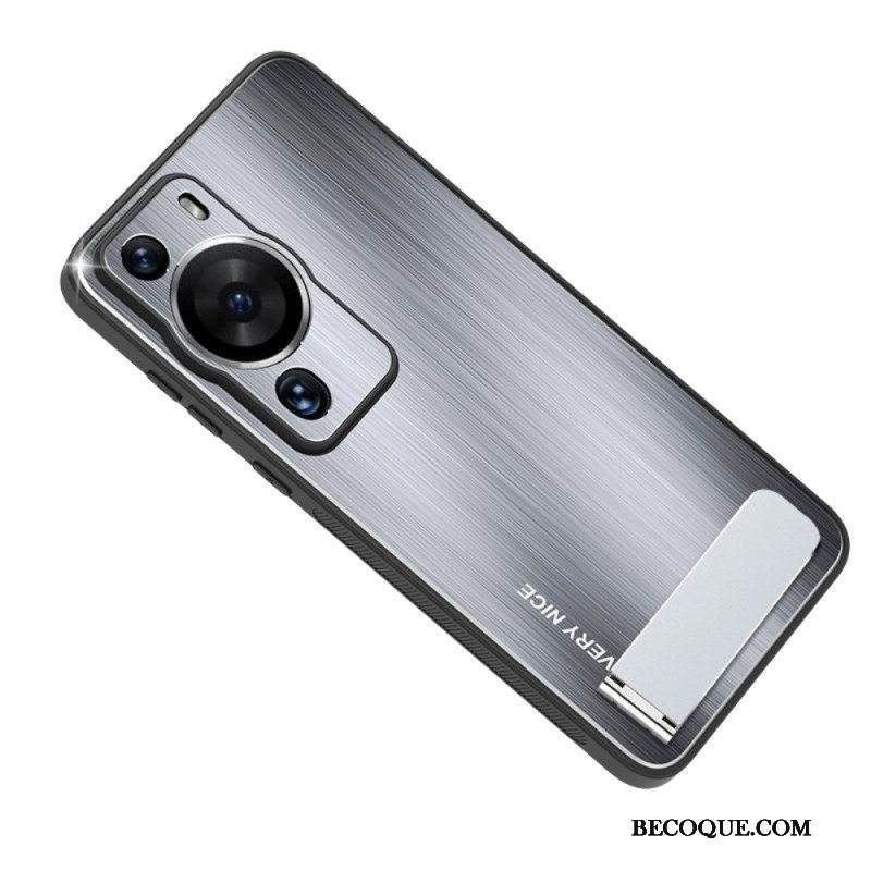 Kuori Huawei P60 Pro Harjattu Alumiini Tuella
