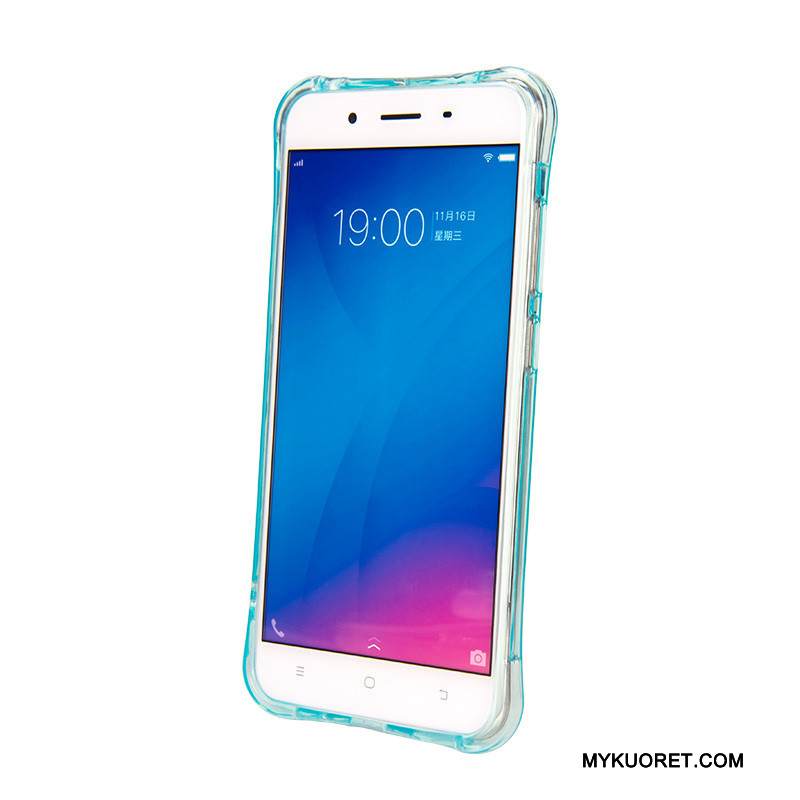 Kuori Huawei P9 Lite Silikoni Sininen Nuoret, Kotelo Huawei P9 Lite Laukut Puhelimen Kuoret Läpinäkyvä