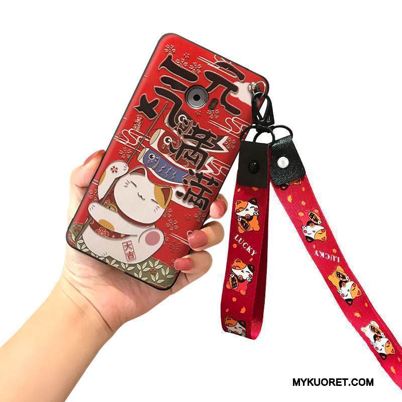 Kuori Mi Note 2 Laukut Trendi Kissa, Kotelo Mi Note 2 Silikoni Punainen Rikkaus
