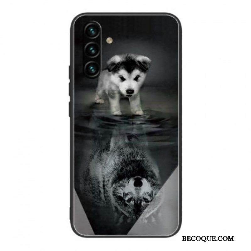Kuori Samsung Galaxy A13 5G / A04s Puppy Dream Karkaistu Lasi