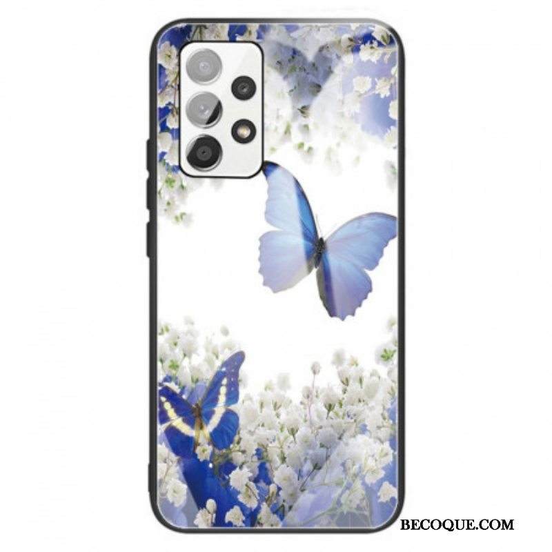 Kuori Samsung Galaxy A13 Butterflies Design Karkaistu Lasi