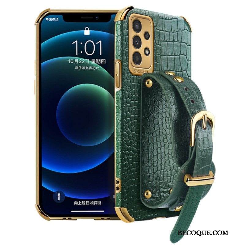 Kuori Samsung Galaxy A13 Crocodile Style Tukihihnalla