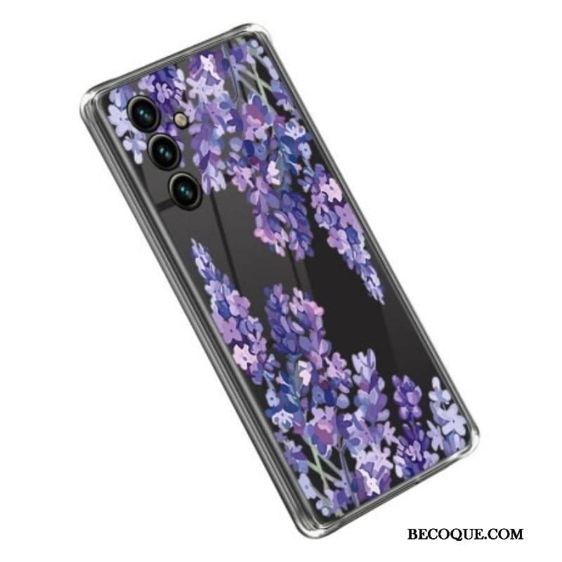 Kuori Samsung Galaxy A14 / A14 5G Saumattomat Violetit Kukat