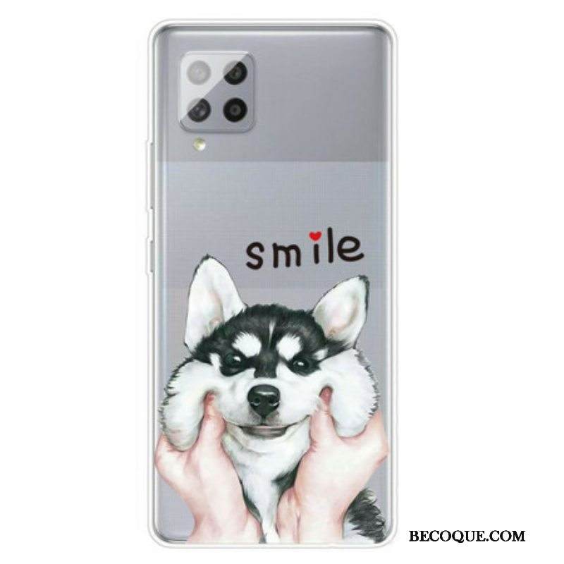 Kuori Samsung Galaxy A42 5G Hymyile Koira