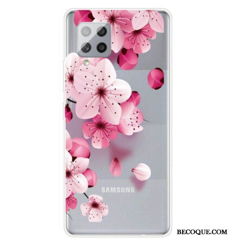 Kuori Samsung Galaxy A42 5G Pienet Vaaleanpunaiset Kukat