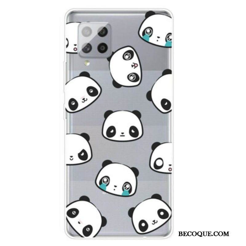 Kuori Samsung Galaxy A42 5G Saumaton Tunteellinen Panda