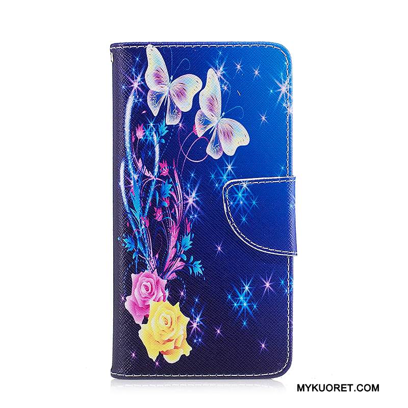 Kuori Samsung Galaxy A5 2016 Kuoret Sininen Puhelimen Kuoret, Kotelo Samsung Galaxy A5 2016 Nahka