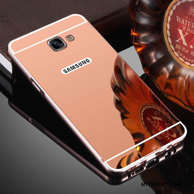 Kuori Samsung Galaxy A5 2017 Metalli Jauhe Puhelimen Kuoret, Kotelo Samsung Galaxy A5 2017 Suojaus Murtumaton Peili