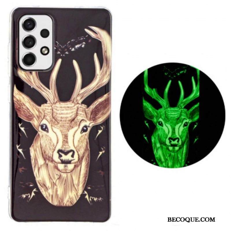 Kuori Samsung Galaxy A53 5G Fluoresoiva Majestic Deer