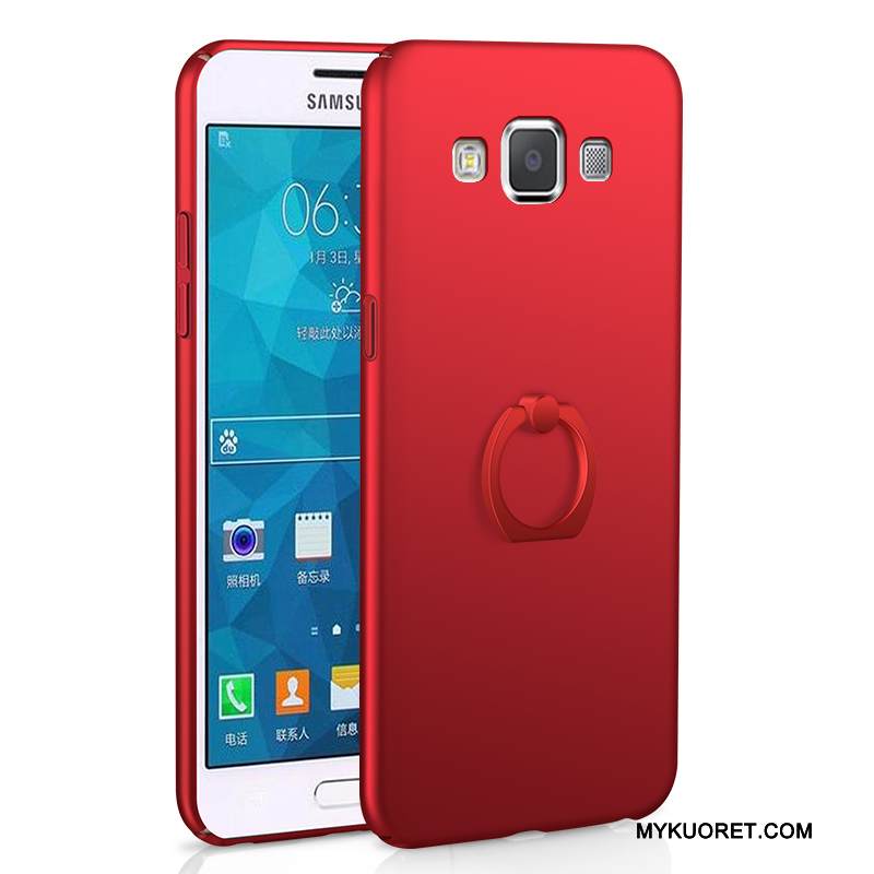 Kuori Samsung Galaxy A7 2015 Laukut Kova Yksinkertainen, Kotelo Samsung Galaxy A7 2015 Suojaus Puhelimen Kuoret Punainen