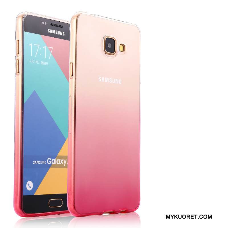Kuori Samsung Galaxy A7 2016 Suojaus Jauhe Puhelimen Kuoret, Kotelo Samsung Galaxy A7 2016 Pehmeä Neste Trendi Läpinäkyvä