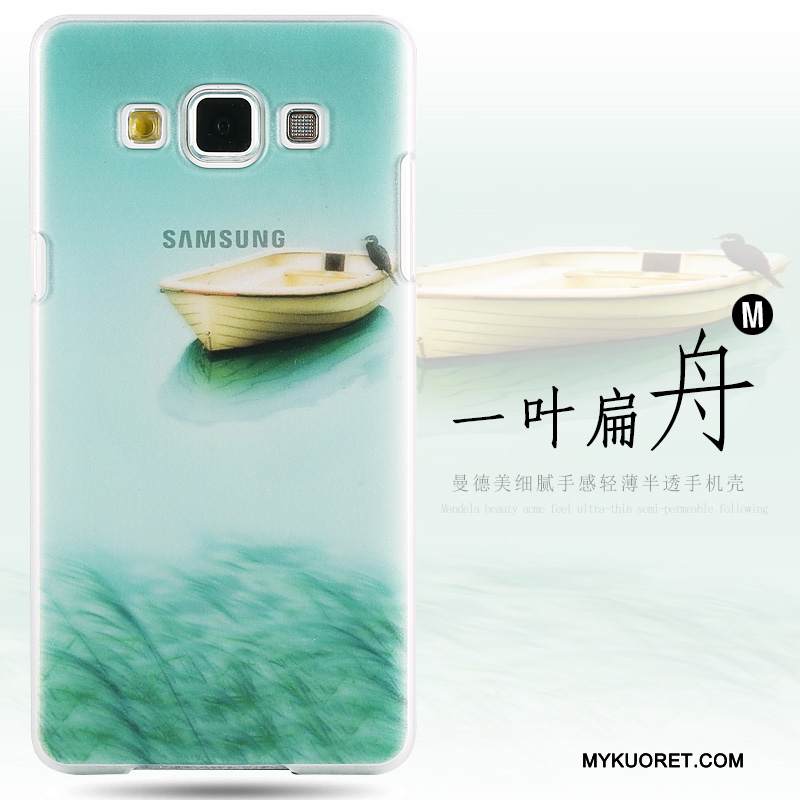Kuori Samsung Galaxy A8 Maalaus Kova Puhelimen Kuoret, Kotelo Samsung Galaxy A8 Suojaus Vihreä