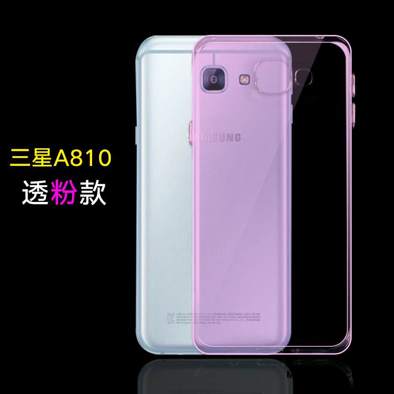 Kuori Samsung Galaxy A8 Silikoni Puhelimen Kuoret Violetti, Kotelo Samsung Galaxy A8 Pehmeä Neste Yksinkertainen Trendi