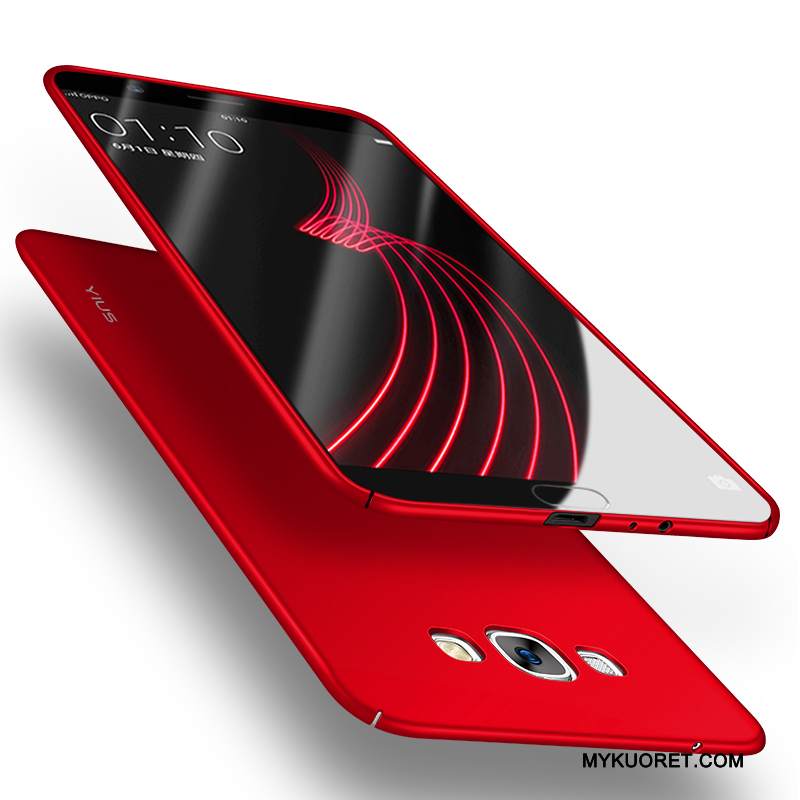 Kuori Samsung Galaxy A8 Silikoni Punainen Ultra, Kotelo Samsung Galaxy A8 Laukut Kova Ohut